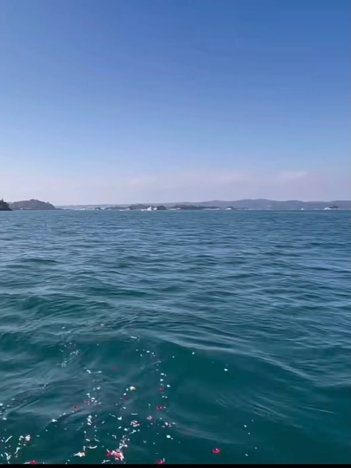 海洋散骨のお手伝いを致しました。