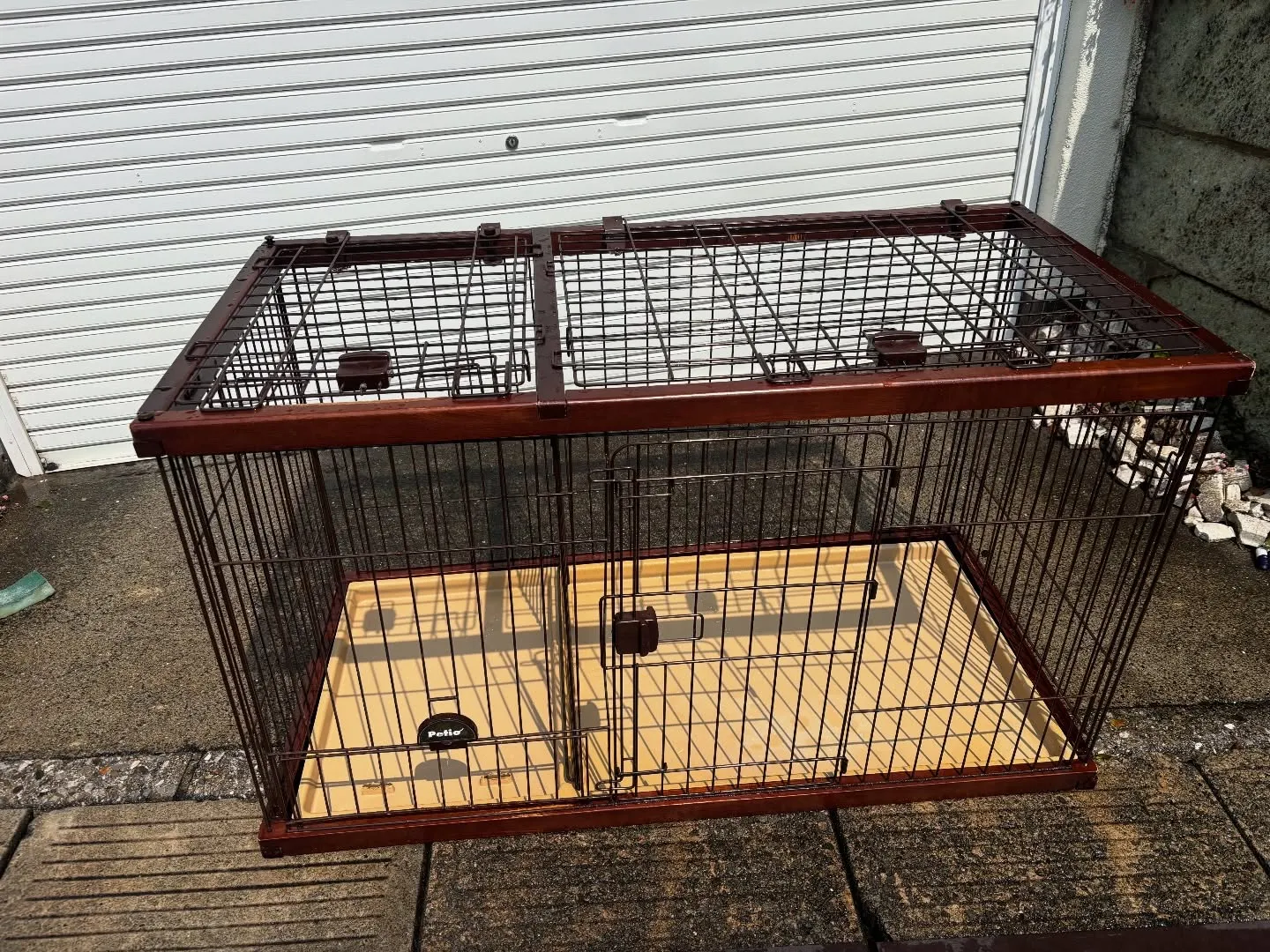 命を繋ぐバトンとして生前使われていたわんちゃんのゲージの清掃...