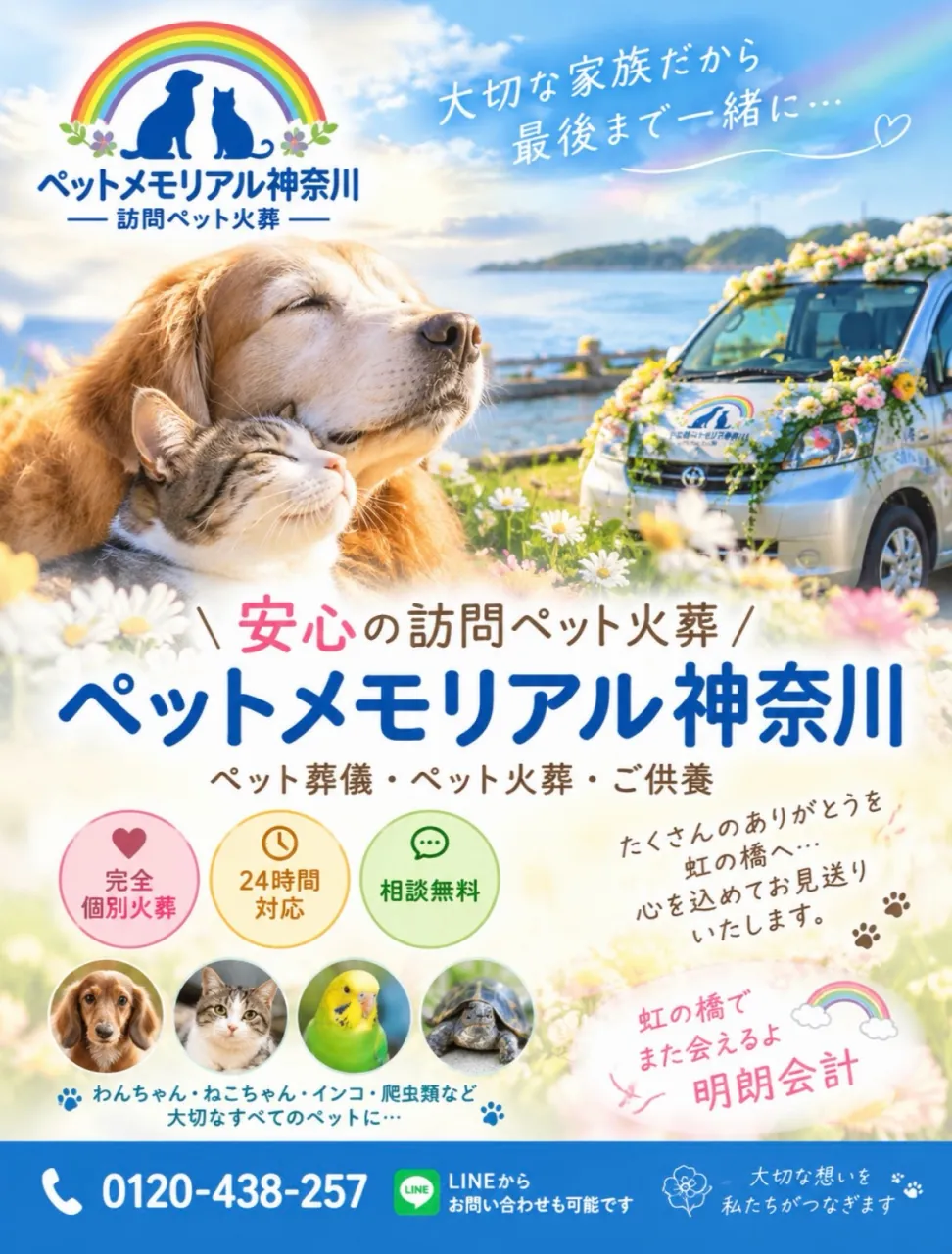 🌈🐾 大切な家族だから、最後まで心を込めて。